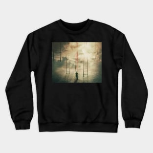 Choosing a different stairway Crewneck Sweatshirt